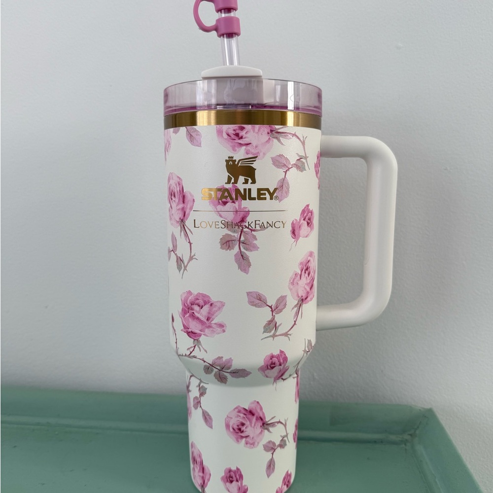 Stanley Pink Rose Tumbler with Handle